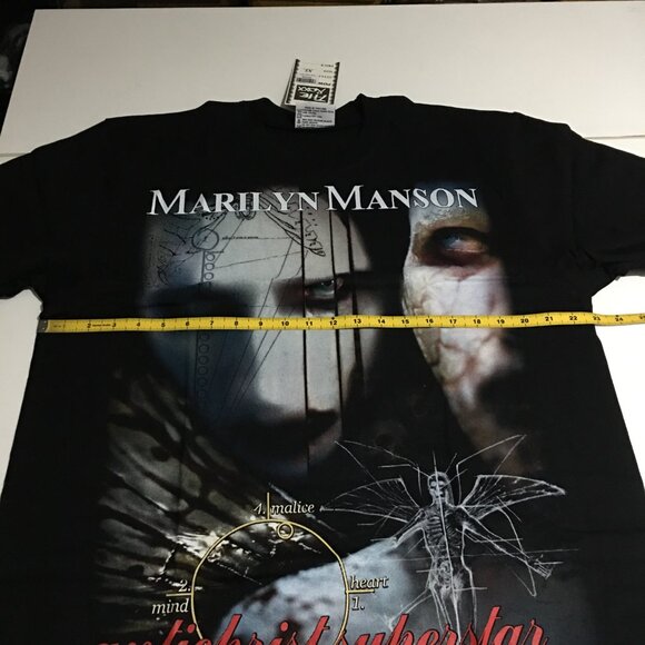 Marilyn Manson AntiChrist T-Shirt Mega Print Size XL The Roxx - Picture 4 of 5